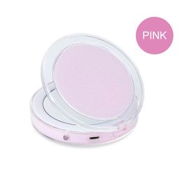 2021 New arrival LED Lighted Mini Makeup Mirror 3X Magnifying Compact Travel Portable Sensing Lighting Makeup Mirror