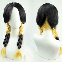 Anime Tokyo Revengers Haitani Ran Haitani Rindo Cosplay Wig Tenjiku Rokuhara Tandai Double Long Twist Braid Hair