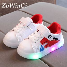 Size 21-25 Baby Glowing Sneaker Children Casual Shoes Boys Illuminated Sneakers Kids Luminous Shoes Sport Shoes for Girls G1025