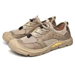 Summer Men's luxurys Sandals Genuine Leather Moccasins Soft Shoes Beach Sandal Slippers Bohemia Size 38-46