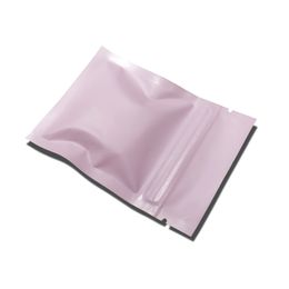 200pcs/lot Bulk food package Aluminium foil packing bag Self seal mylar zip lock storage pouches for candy snacks