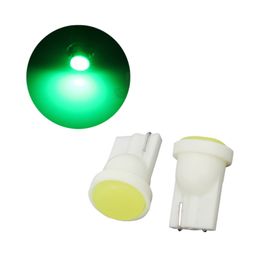 100Pcs/Lot Green T10 W5W 168 194 Super Bright COB Chips Car Bulbs For Auto Width Indicator Lamps Reading Lights 12V