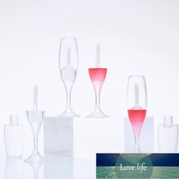 -10 Stück Kreative Mini Weinglasförmige leere Lippenglanzrohr Mini Nachfüllbare Flaschen Lippenglasur Make-up Container-Probenfläschchen