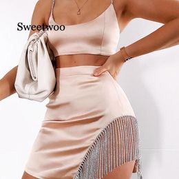2 piece diamond outfit