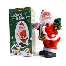 Christmas Gifts Hip Shaking With Music Santa Claus Shape Doll Electric Toys Christmas Decoration Supplies