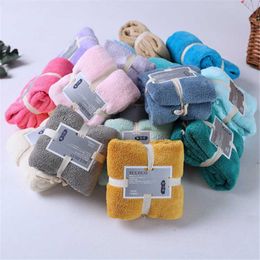 Towel TN 19 Colors Super Absorbent Large Thick Soft Coral Fleece Bath Comfortable For Adult 36X80CM Wash Face Swimming