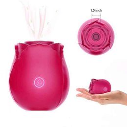 NXY Vibrators Female Sex Toys Waterproof Silicone Clitoral Stimulating Suction Cup Rose Vibrator Toy 0104