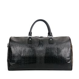 Duffel Bags 2012 Fashion Cow Genuine Leather Travel Luxury Men Alligator Portable Shoulder Brand Real Duffle