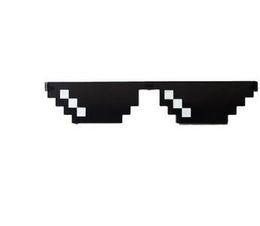 2021 Popular Mosaic Glasses Pixelated Sunglasses fashion toys Women Men Thug Life Party Eyeglasses Vintage Sun Glasses