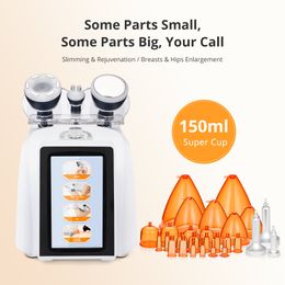 Portable Radiofrequency Vacuum 40K Cavitation Breast Butt Lifting Enhancement Orange Big Cupping Multi-functional Therapy Beauty Instrument Body Slimming