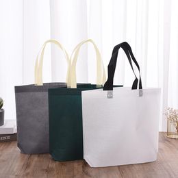 Gift Wrap Women Foldable Non-woven Shopping Bag Reusable Large-capacity Home Eco Unisex Fabric Shoulder Tote Portable Storage Bags