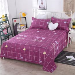 Skin-friendly Bed Sheet Trendy Household Textile Bedding Mattress Dust-proof Bedspread Dorm Room ( No Pillowcase ) F0129 210420