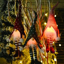 Interior Decorations Christmas Car Ornaments Luminous Automotive Children's Gifts Tree Hanging Decoration