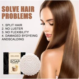 Natural Ingredients Rice Soap Collagen Moisturising slove hair problems, Oil control and refreshing refuse to be greasy, effectively Smoothness, strengthens, 4pcs