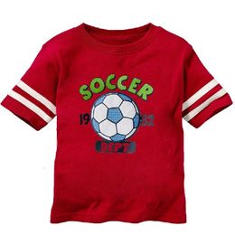 Soccer Baby Boys T-Shirts Children Clothes Fashion Summer Sleeve T Shirts For Girl Tops Jersey Tees Outfits 0 1 2 3 4 5 6 7 Year 210413