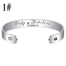 10MM wide version of stainless steel bracelet female adjustable cross-border fashion Jewellery Daughter gift