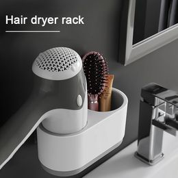 Hair dryer rack without punching bathroom toilet storage rack wall hanging hair dryer rack air duct shelf 210330