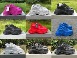 2021 Paris Triple S Outdoor Shoes Low Top Sneakers Men And Women Daddy Platform Sports 17FW Trainers With Original Box Eur 36-45