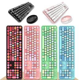 input devices Australia - SWEET Keyboard Mouse Combos Wireless keyboards and mouses Color punk style 104 keys Input devices