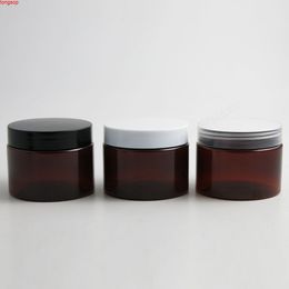 20 x 150g 5oz Amber Plastic Jar With Lid Cosmetic jars Empty Containers Sample Cream Jars Packaginggoods