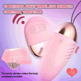 Eggs Wireless Remote Control 10 Modes Vibration Clitoris Stimulator Vibrating Balls Sex Toys for Woman 1124