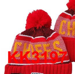 -Новые шапочки KC Футбольные шапочки 2021 Спортивная кряда Шляпа Pom Pom Hats Hot Ny GB Ne Teams Knits Mix Mix и соответствует всему Cap A4