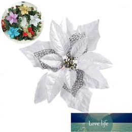 Christmas Decorations 1Pc 8" Inches Sprinkle Artificial Flower Wedding Party Decor Tree Ornament( Sliver) Silver1 Factory price expert design Quality Latest Style