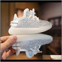 Athletic Outdoor Baby Kids Maternity Drop Delivery 2021 Rhinestone Baby Sneakers Autumn 02 Years Boy Coconut Sports Girls Toddler Soft Bottom