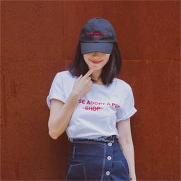 s-xl letter Tee Shirt Graphic Women tees Summer white short sleeve t shirts Harajuku Tumblr Hipster Ladies T-shirt 210423