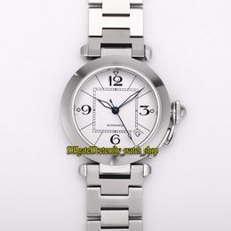V9F Latest Lady Watch 31074M7 A2892 modify Cal.049 Automatic VPH 28800 35.25MM White Dial Sapphire SS Stainless Bracelet eternity Super version Womens Watches