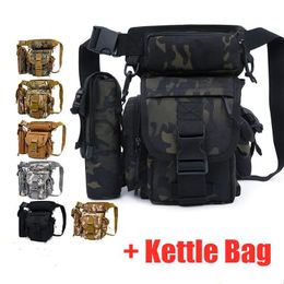 Leg Bag Mens Army Fan Tactical Waist Outdoor Riding Sports Camouflage Messenger Shoulder With Kettle Hiking Bags