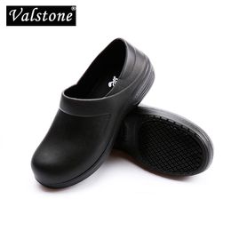 Valstone New Hotel Kitchen Non-slip Chef Shoes Casual Flats Work Shoes Breathable Resistant Oil-proof Kitchen Cook Working Shoes