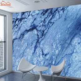 Wallpapers Custom Walls Papers Home Decor Dark Blue Marble For Living Room Wall Paper 3d Wallpaper Peel Stick Cafe Murals Roll