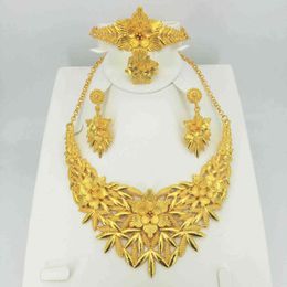 Explosion Models Alloy Jewellery Necklace Earrings Bracelet Ring Factory Direct Two-Piece Set