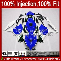 White blue Injection Mould For HONDA Fairings CBR 1000 CBR1000 RR CC 1000CC 12-16 Body 50No.26 CBR1000RR 12 13 14 15 16 CBR 1000RR 2012 2013 2014 2015 2016 OEM Fairing