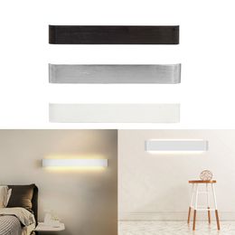 Nordic Led Wall Lamp 5W 10W 14W Warm Shine Bedroom Bedside Sconce Modern AC 85-265V Aluminium Home Stairs Light Lamps Fixture Bathroom Lights