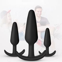 yutong small silicone anal plug sets butt s dildo nature toys for men/woman beginner erotic intimate adult anus trainner