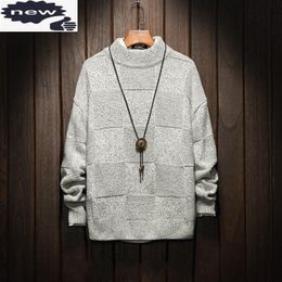 Mens Sweater Autumn Winter Clothes 2021 Pullover Plus Size 5XL Casual Standard Designer Pullovers Man Long Sleeve Knitwear Tops Men's Sweate