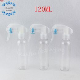 120ML Transparent Round Shoulder Plastic Bottle , 120CC Toner / Water Packaging Empty Cosmetic Container ( 30 PC/Lot )good qty