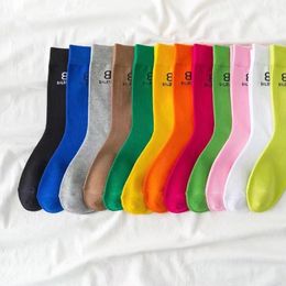 Multicolor Letter Cotton Socks Women Girl Letters Casual Sport Sock Fashion Hosiery Wholesale Price High Quality