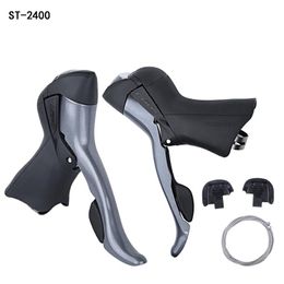 Bike Derailleurs ST-2400 Shifter 2 8S 16 Speed Claris Left Right Shift Lever Set Hand Road Bicycle Cycling Accessories Dual Control