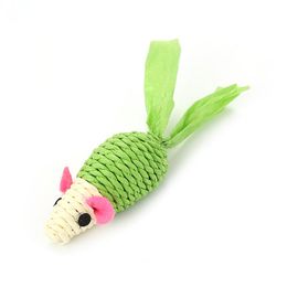 Cat Toys Candy/Mouse Shaped Sisal Balls Kitten Interacting Scratching Pet In Stock