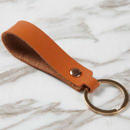 Key Rings Fashionable PU Casual leather with lanyard Waist wallet Car keychain Keychain Jewellery gift G230526