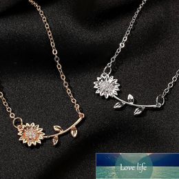 Sun Flower Necklace Choker Jewelry Creative Sunflower Necklace For Women Charms Clavicle Necklaces & Pendants Jewellery Gift Factory price expert design Quality