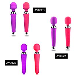 Av Magic Wand Pussy Vibrator Powerful Support Charge For Women Oral Clit Vibrators Anal Massager Adult Sex Toys Safe Silicone Products