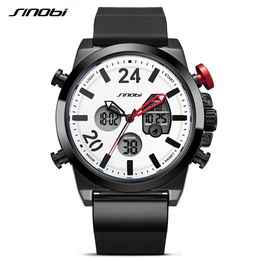 Sinobi Luxury Brand Men Military Sport Watches Men's Digital Quartz Clock Full Steel Chronograph Wrist Watch Relogio Masculino Q0524