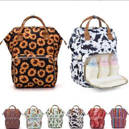 Mommy Bag Backpack Baby Nursing Bags Large Capacity Nappy Bag Multifunctional Travel Backpack Baby Care Fashion Handbag 9 Designs BT5337