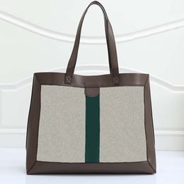 Classic Women Shopping Bags Designer Woman's Brown Handbags for Ladies 44x12x35cm Shoulder Bag High-Quality