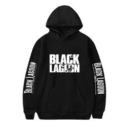 Men's Hoodies & Sweatshirts Black Lagoon Fashion Prints Women Men Long Sleeve Hooded Anime Casual Streetwear Clothes