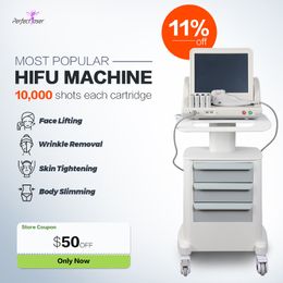 HIFU medical Other Beauty equipment body slimming wrinkle removal beauty machine treatment with 5 cartridges salon use
